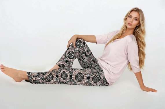 Desert Rose Piżama damska Momenti Per Me pink