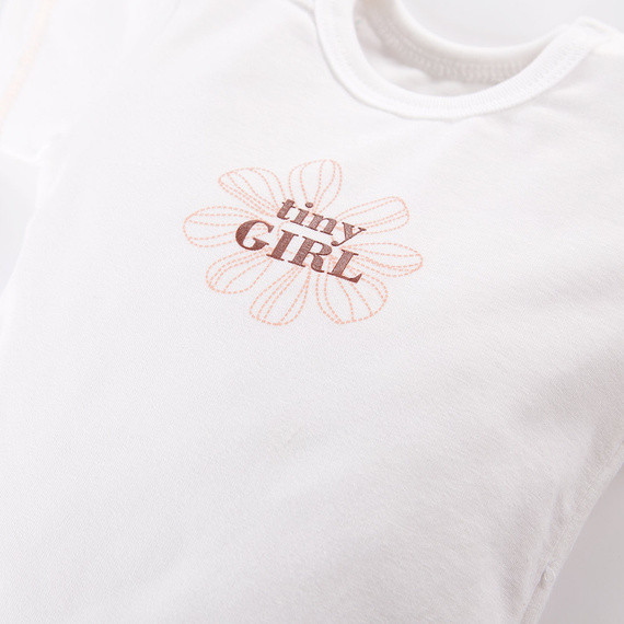 Daisy Eevi Body dziecięce z krótkim rękawem - biały