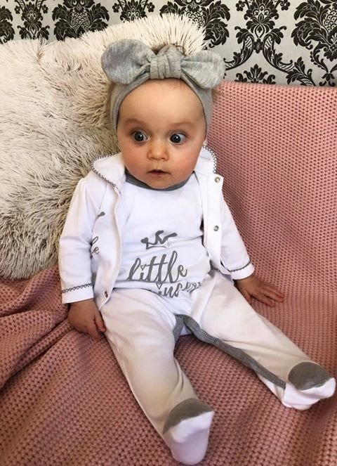 Śpioch bawełniany "LITTLE PRINCESS" Terjan biały