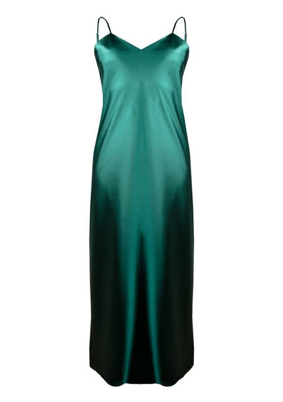 Iga Halka satynowa koszulka damska DKaren - zielony