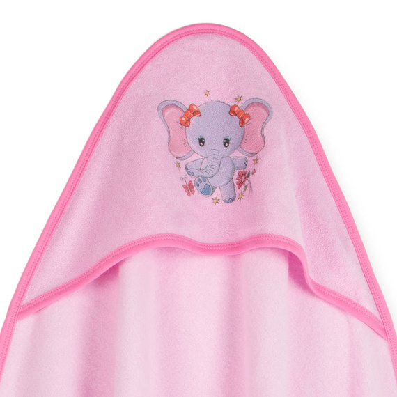 Słonik niemowlęce okrycie kąpielowe Martex różowy