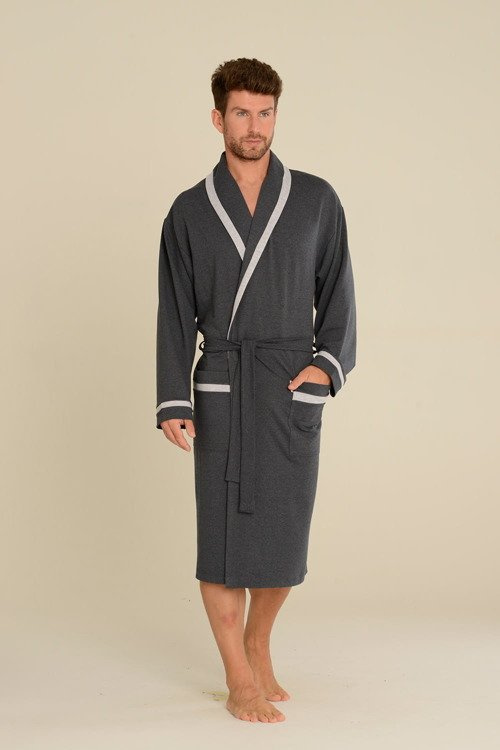 564 Bruno szlafrok męski De Lafense - grafit