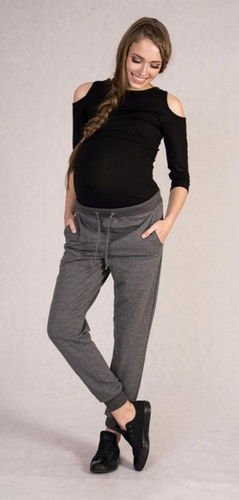 668 Długie Spodnie Dresowe MIRACLE- khaki