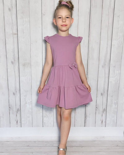 Nadia Sukienka dziewczęca Bamabrillo wrzosowy