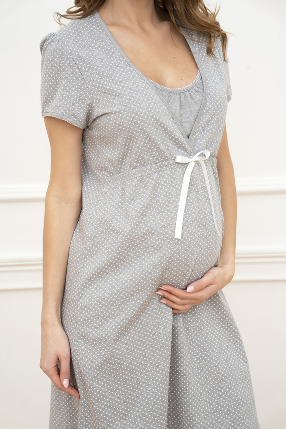 Radość Koszula Ciążowa i do Karmienia Italian Fashion- melanż