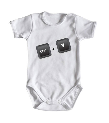 "CTRL+V" Moocha Body krótki rękaw biały