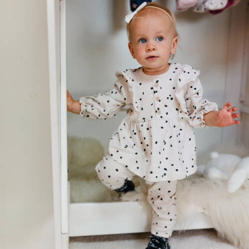 Dogs & Spots Eevi Tunika niemowlęca - ecru