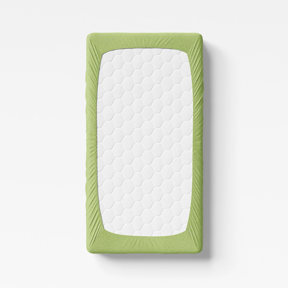 Eevi Prześcieradło dziecięce frotte - zielony