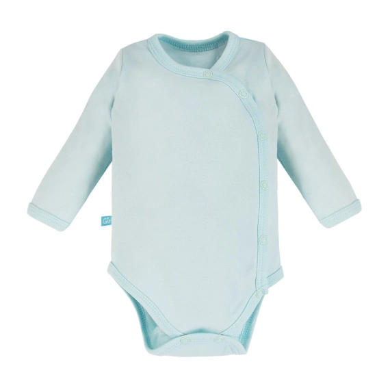 Run&Fun Eevi Body z długim rękawem rozpinane- turkusowy