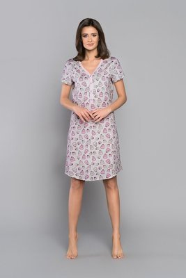 Dolce Italian Fashion Koszula nocna, do karmiernia, krótki rękaw - druk