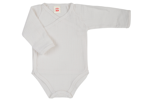 03252M "Bamboo Muslin Milk" Body dzidziuś rozpinane muślinowe Makoma
