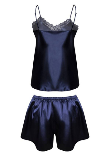 Samantha Piżama Damska satynowa DKaren - granat