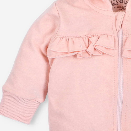 ABN-3950/BRÓ Sunny Bluza dresowa z bawełny organicznej Nini różowy