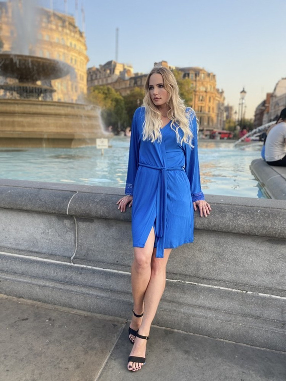 412 Dagmara Szlafrok damski Krótki Forex - chaber