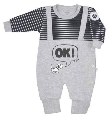 "Piesek" Koala Pajac niemowlęcy - szary