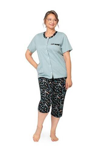 261 Olga I Piżama damska Martel - turkusowa