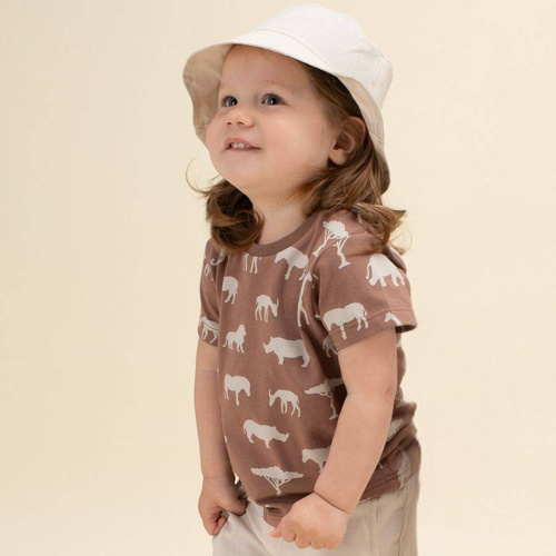 Safari Pinokio Koszulka z nadrukiem - afryka brązowy