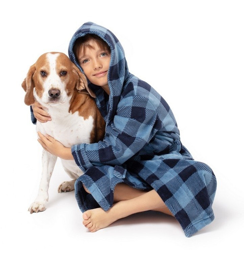 Cool szlafrok chłopięcy Envie blue/navy