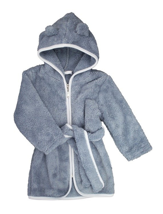 019 22 Szlafrok dziecięcy "Basic" Nicol - szary