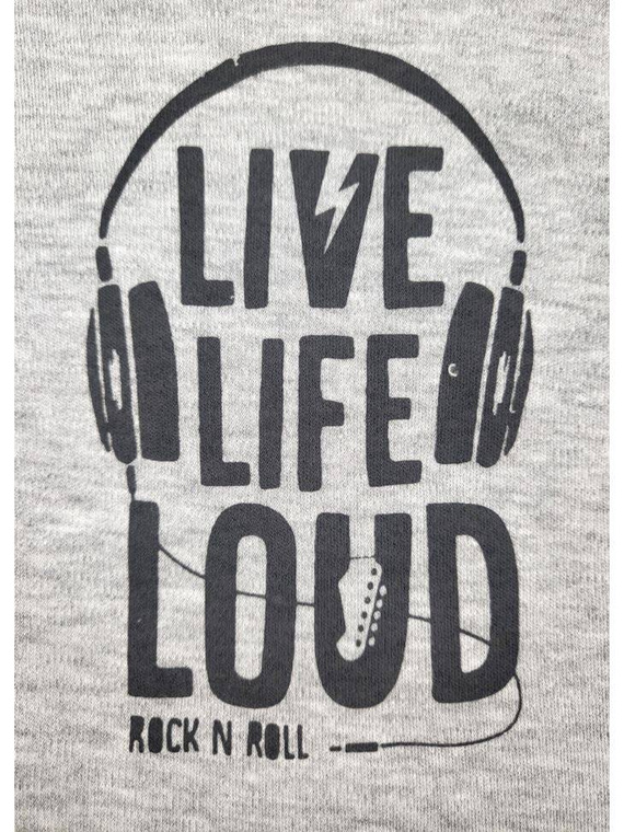 "Music" Spodenki bawełniane Terjan - szary