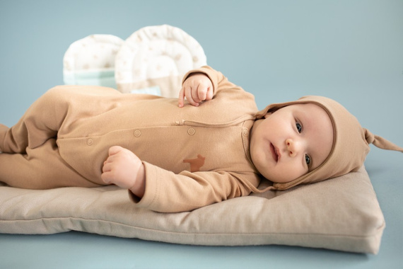 Wooden Pony Pinokio Wiązana Czapka niemowlęca - brąz