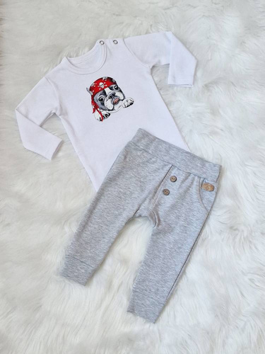 Pirat Bambarillo Body z długim rękawem biały