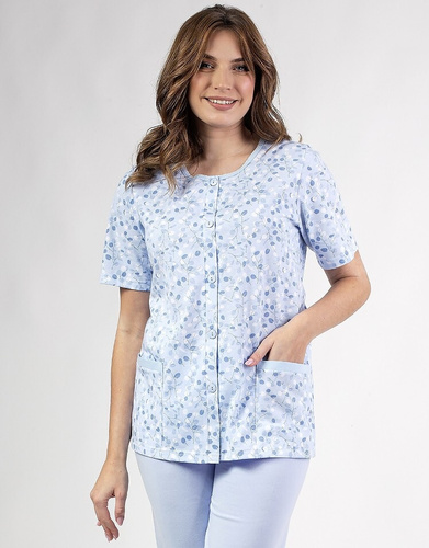 694 Piżama damska  Regina -niebieski