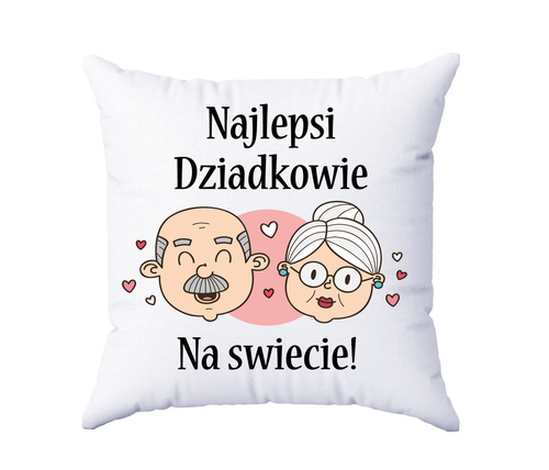 Poduszka z nadrukiem "Najlepsi Dziadkowie na świecie" Moocha 