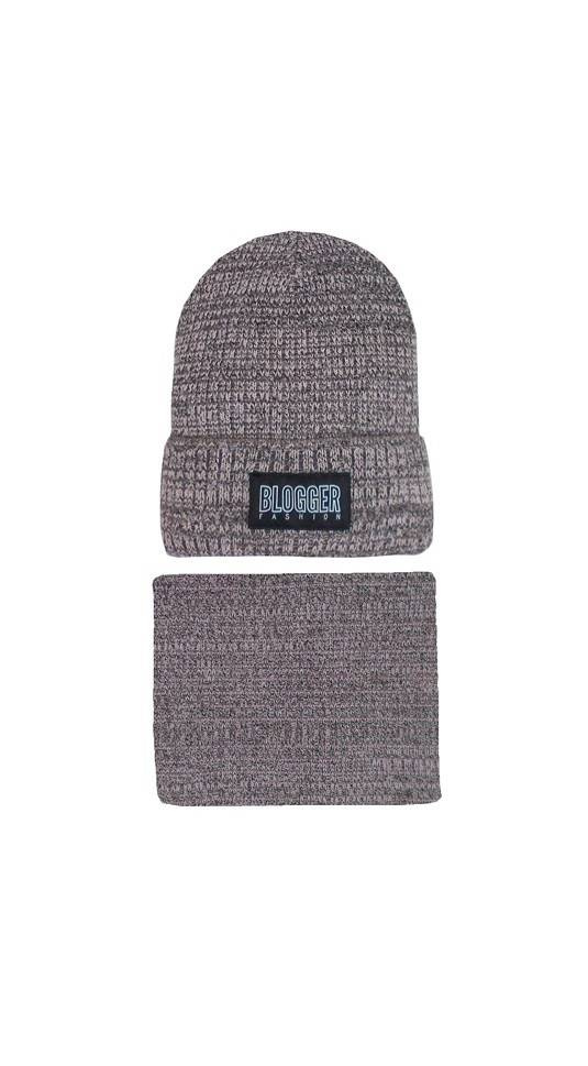 44-536 Komplet Dziecięcy Czapka + Komin a AJS mix-kolor