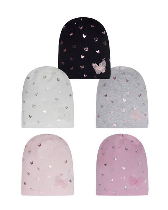 48-031 Czapka dziewczęca AJS mix kolor