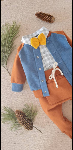 2817 Jack Marija Bluza dresowa - brąz/turkus