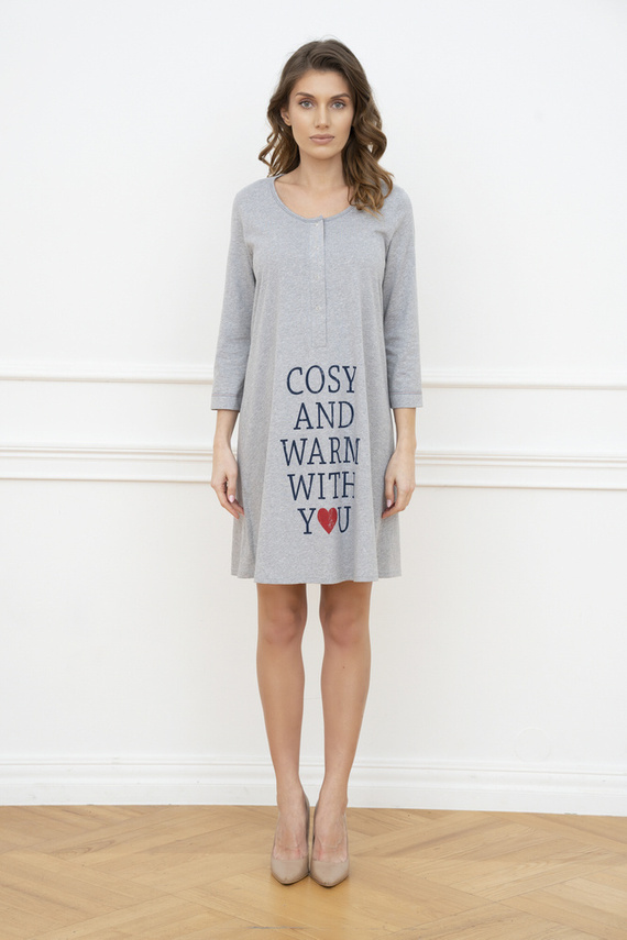 Balsam Koszula ciążowa i do karmienia. 3/4rękaw Italia Fashion - melanż