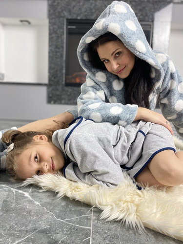 374 / 375 Desiree Szlafrok dziecięcy - szary