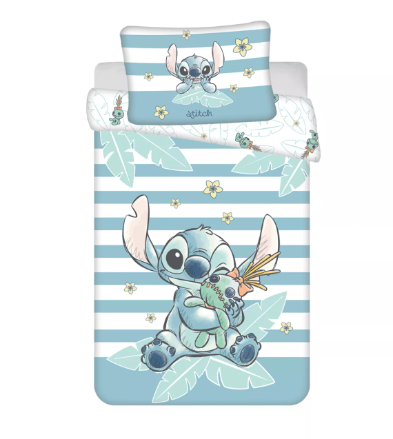 Jerry Fabrics Pościel Bawełniana Lilo & Stitch Tropical Hugs 100x135 40x60