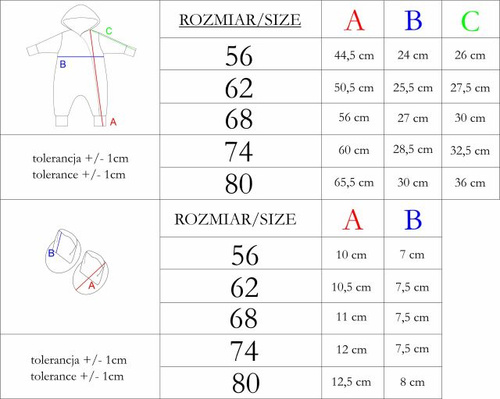 216271 Lala Nicol Pajacyk dresowy z podszewką 