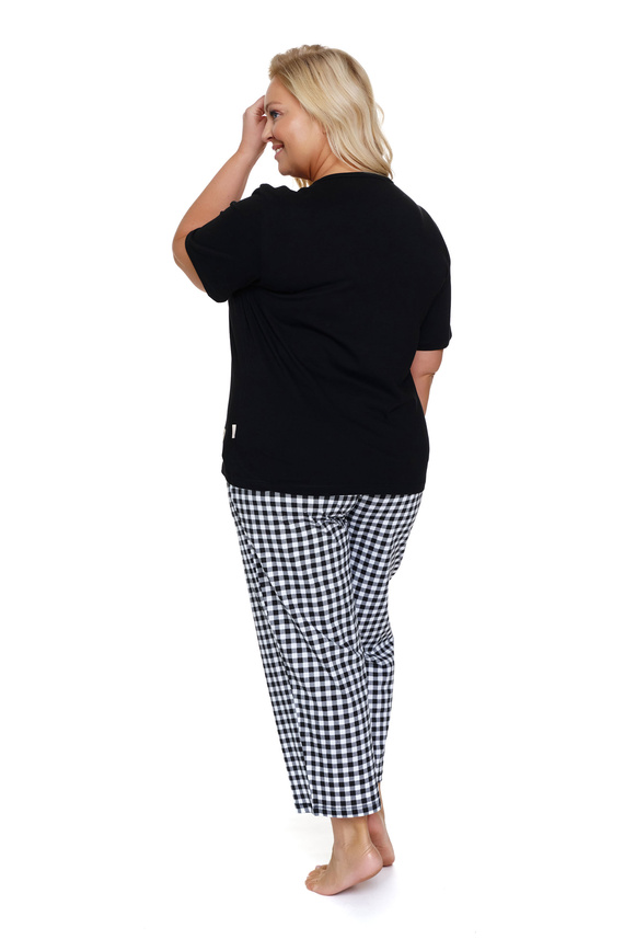 7267 Piżama Damska Plus Size Doctor Nap - black