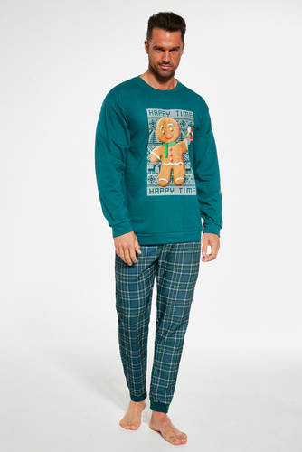 115/234 Cookie Piżama męska świąteczna Cornette - zielony
