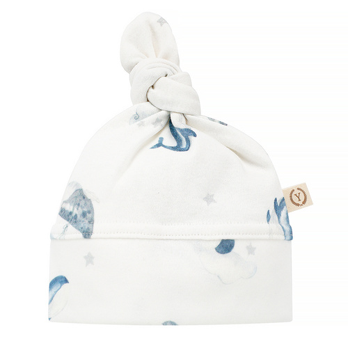 Czapeczka Dreaming Whales z bawełny organicznej Yosoy