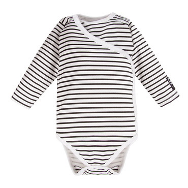 Magic Eevi Body z długim rękawem rozpinane- białe paski