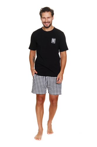 7214 Piżama Męska Doctor Nap - black