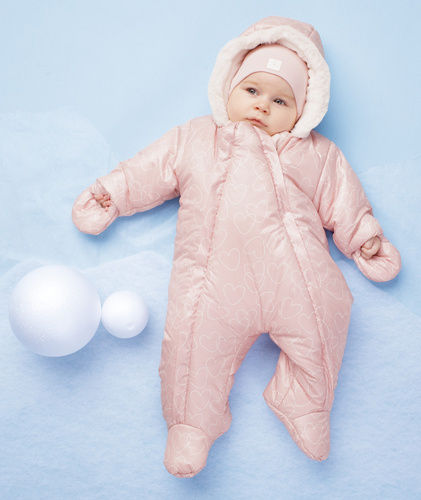 Kombinezon zimowy niemowlęcy Winter Pinokio - różowy