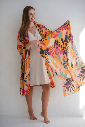 Tropical Orange Otulacz bambusowy Milk&Love