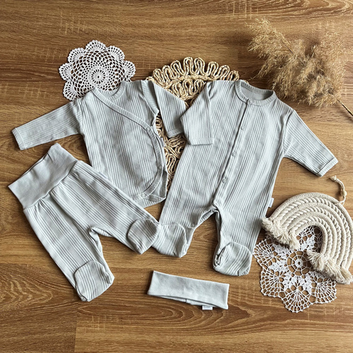 Komplet 4-częściowy WPAB009 Mamatti - szary