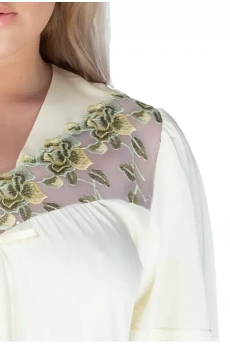 86584 Diana Summer koszula nocna damska Mewa kremowy