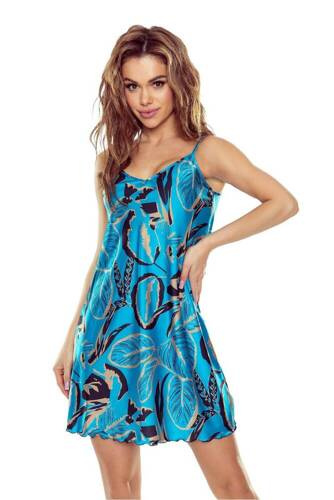 Ginewra Koszula Nocna First Lady Eldar - turkusowy złoty