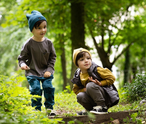 Teo Pinokio Spodnie z wiązaniem - grafit