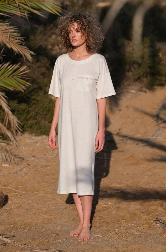 234 Koszula Nocna Cana -beżowy