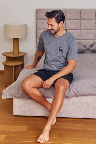 7235 Piżama Męska Doctor Nap - dark grey