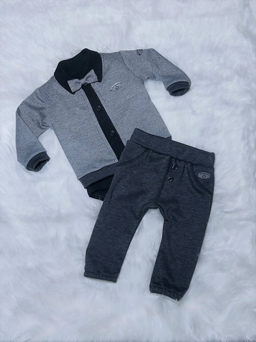 Miłosz Bambarillo Komplet katana + spodnie szary