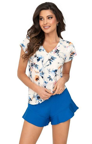 Astrid 1/2 Piżama damska Donna - cobalt